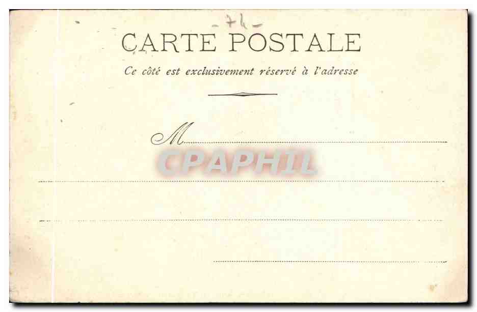 CPA Etablissement thermal Evian les Bains — Verso