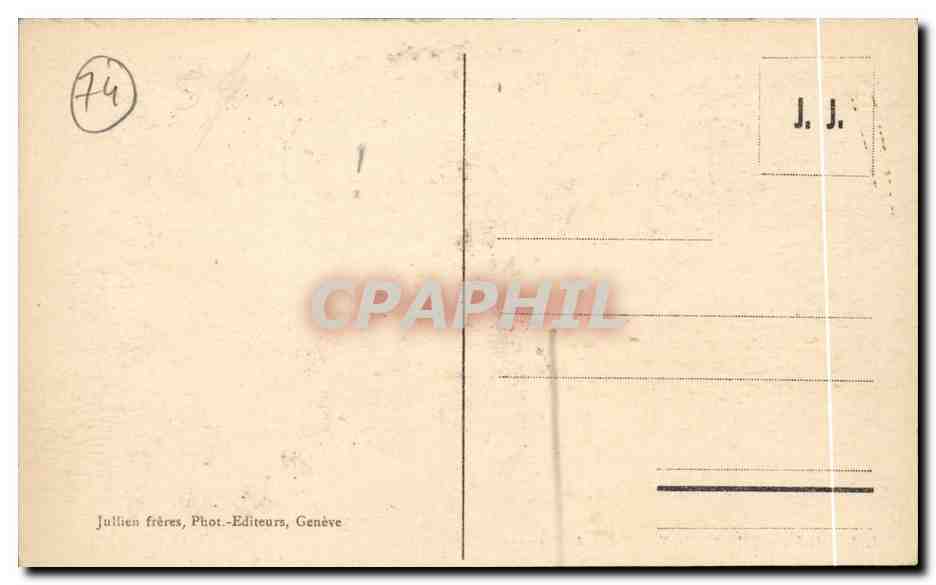 Chamonix — Scène de Patinage — J.J. n°8051 — Verso