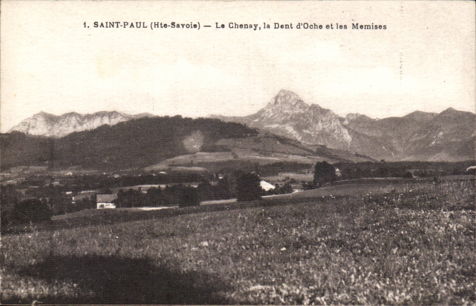 CPA Saint Paul Le Chenay la dent d'Oche et les memises