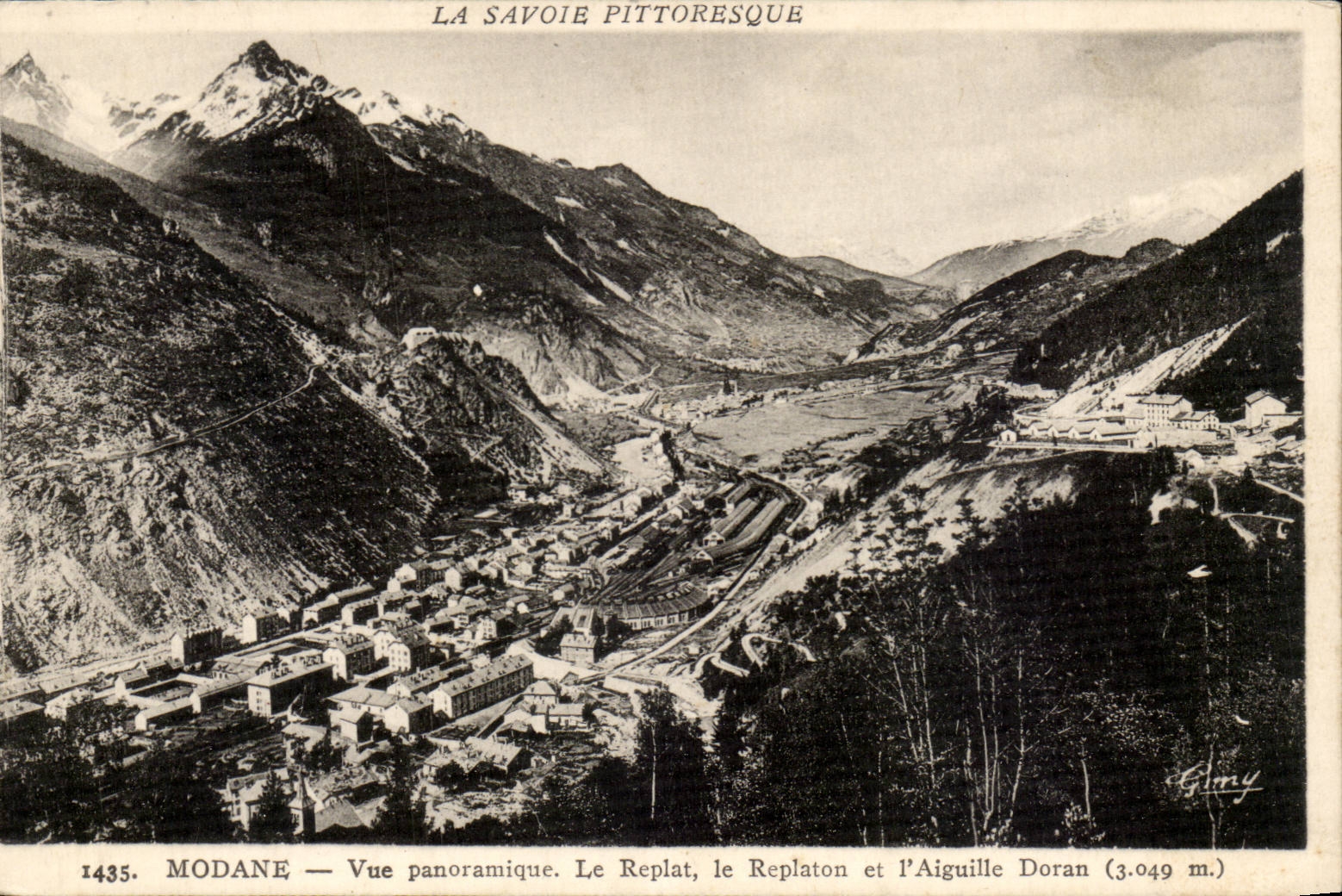 CPA Modane Vue panoramique le Replat le replaton et l'aiguille Doran 