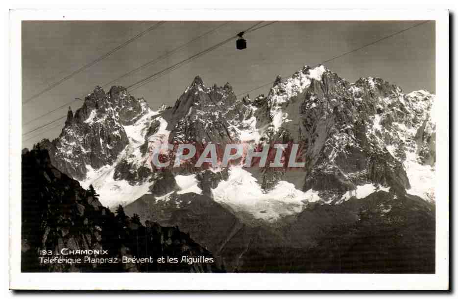 CPM Chamonix Teleferique Planpraz Brevent et les aiguilles