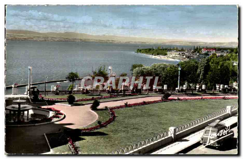 Thonon les Bains CPM Le lac et la pointe de Ripaille