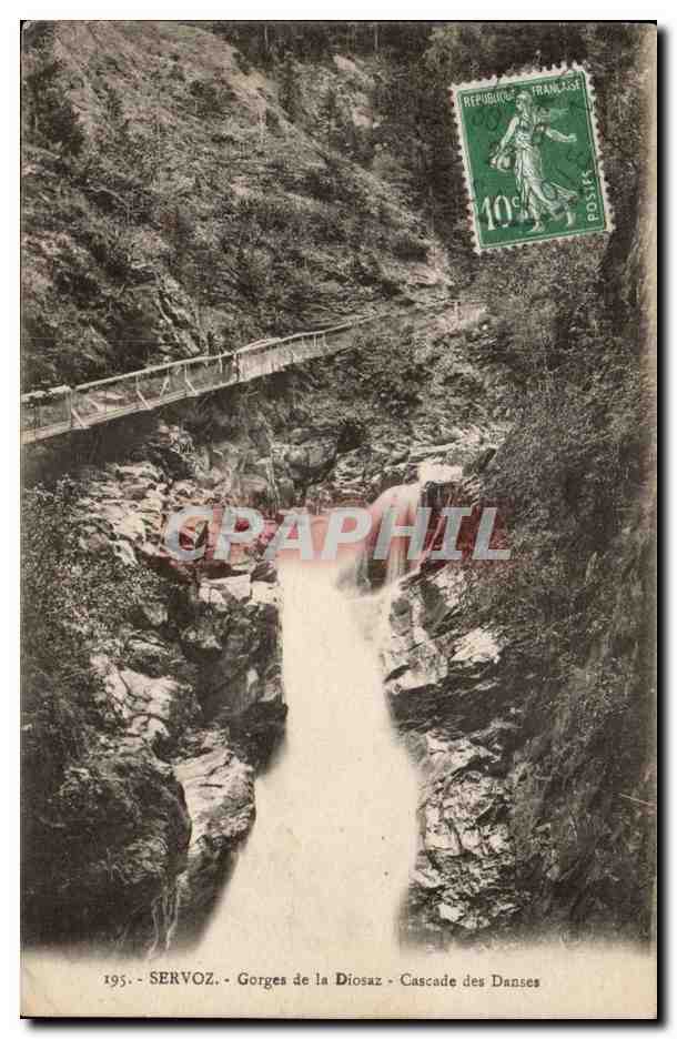 SERVOZ - Gorges de la Diosaz - Cascade des Danses — L. Fauraz, édit. (Savoie)