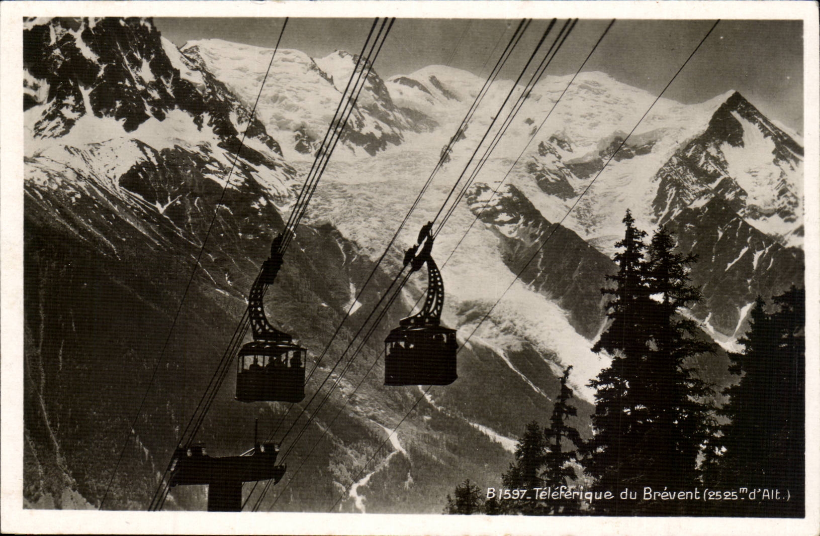 Téléphérique du Brévent — vue panoramique — Édition Téléphérique du Brévent