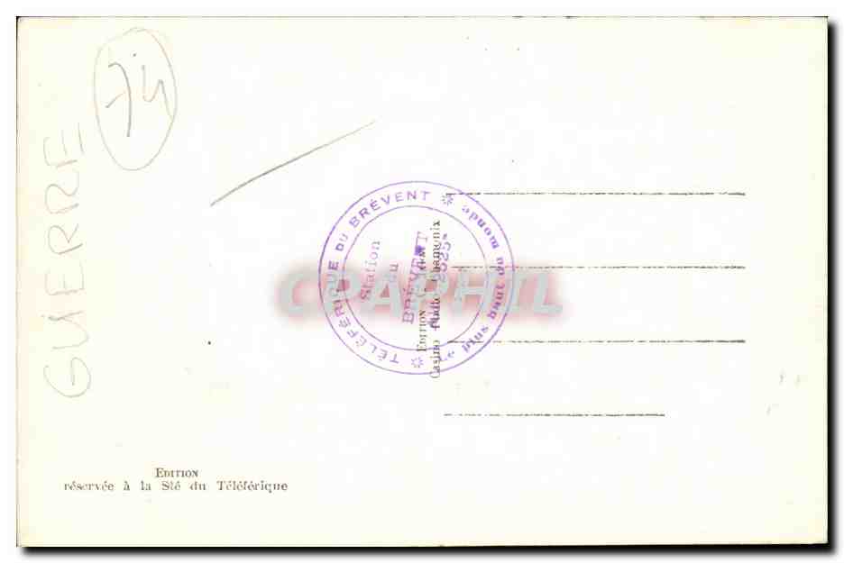 Téléphérique du Brévent — vue panoramique — Édition Téléphérique du Brévent — Reverso