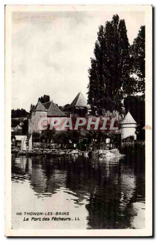 CPA Thonon les Bains Le port des pecheurs