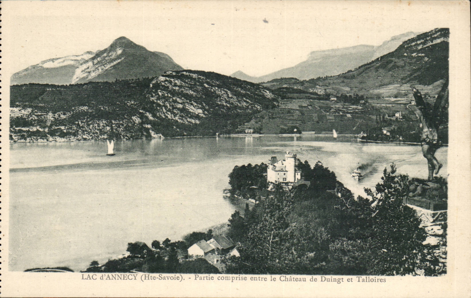 See Annecy (Haute-Savoie) — Abschnitt zwischen Schloss Duingt und Talloires — Verleger L. Faurraz