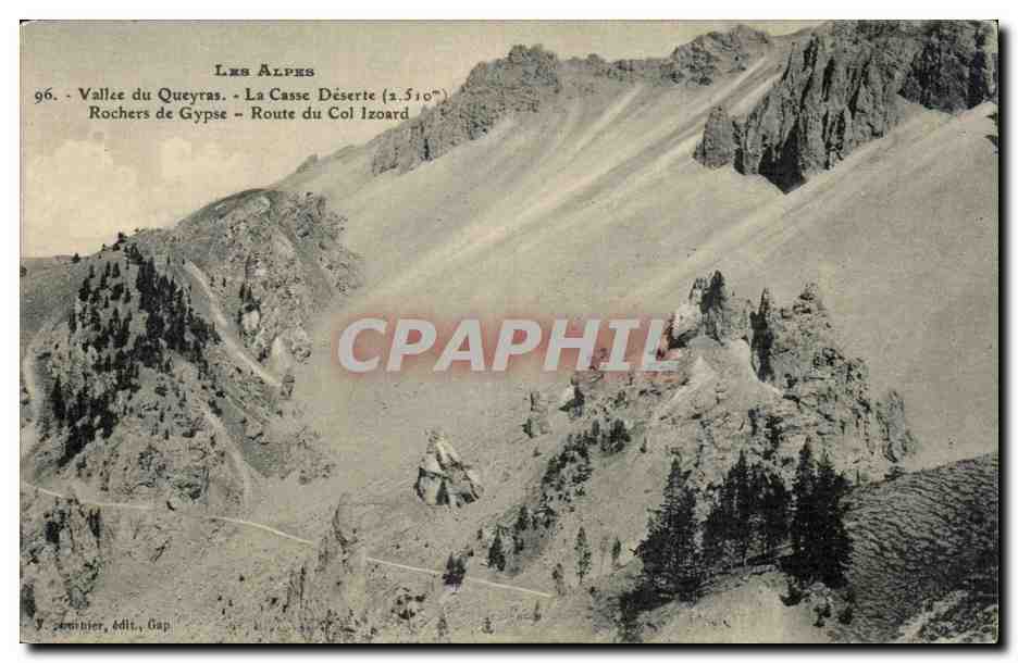 Vallée du Queyras - La Casse Déserte (2.510m) - Rochers de Gypse - Route du Col Izoard — J. Jeminier, édit., Gap