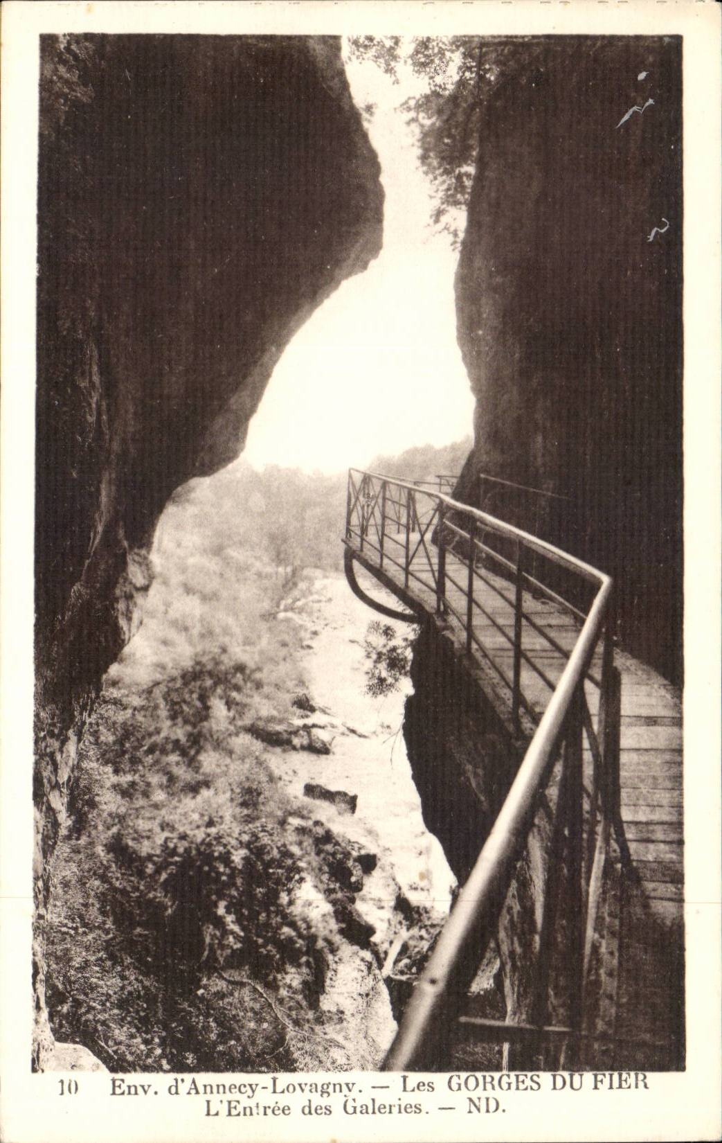 Les Gorges du Fier — L'Entrée des Galeries — ND.