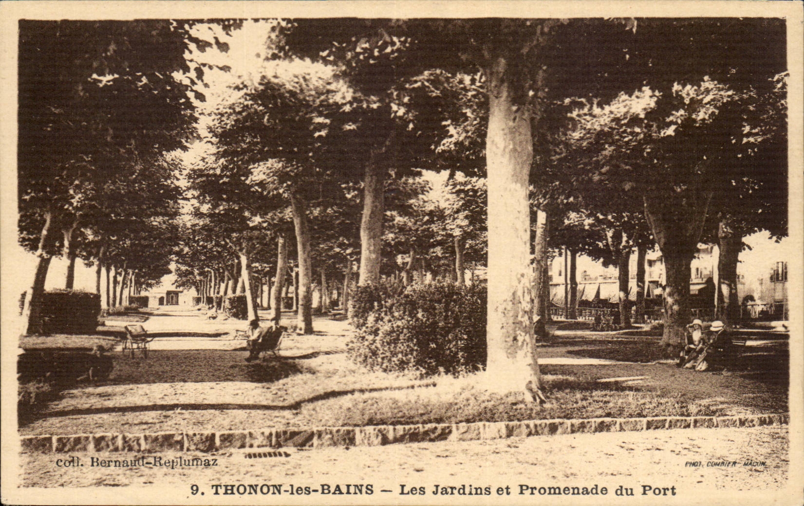 THONON-les-BAINS — Les Jardins et Promenade du Port — coll. Bernaude-Replumaz, n°9