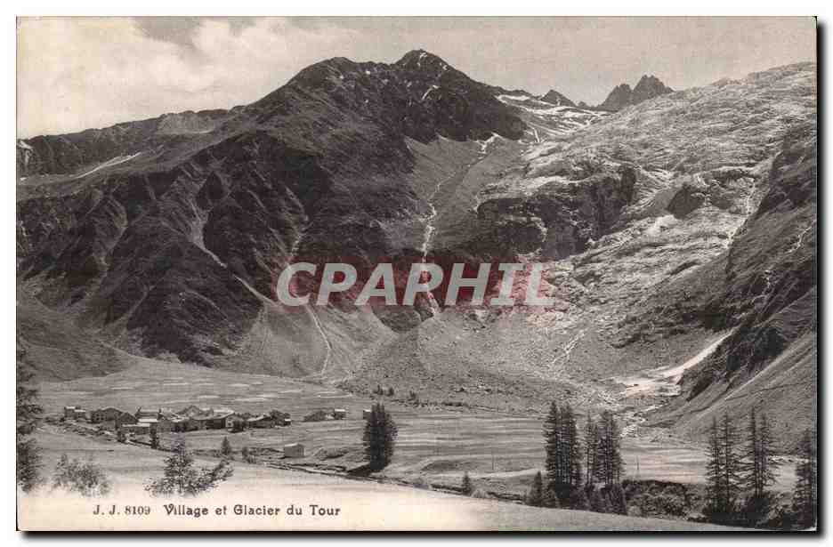 Village et Glacier du Tour — J. J. 8109