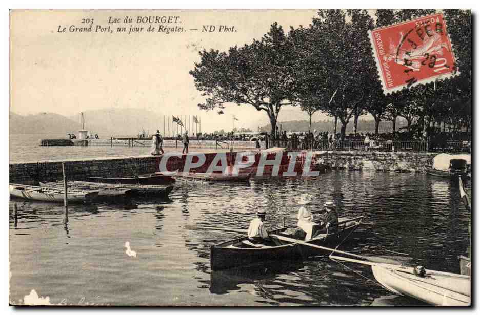 CPA Savoie Lac du Bourget Le grand port un jour de regates