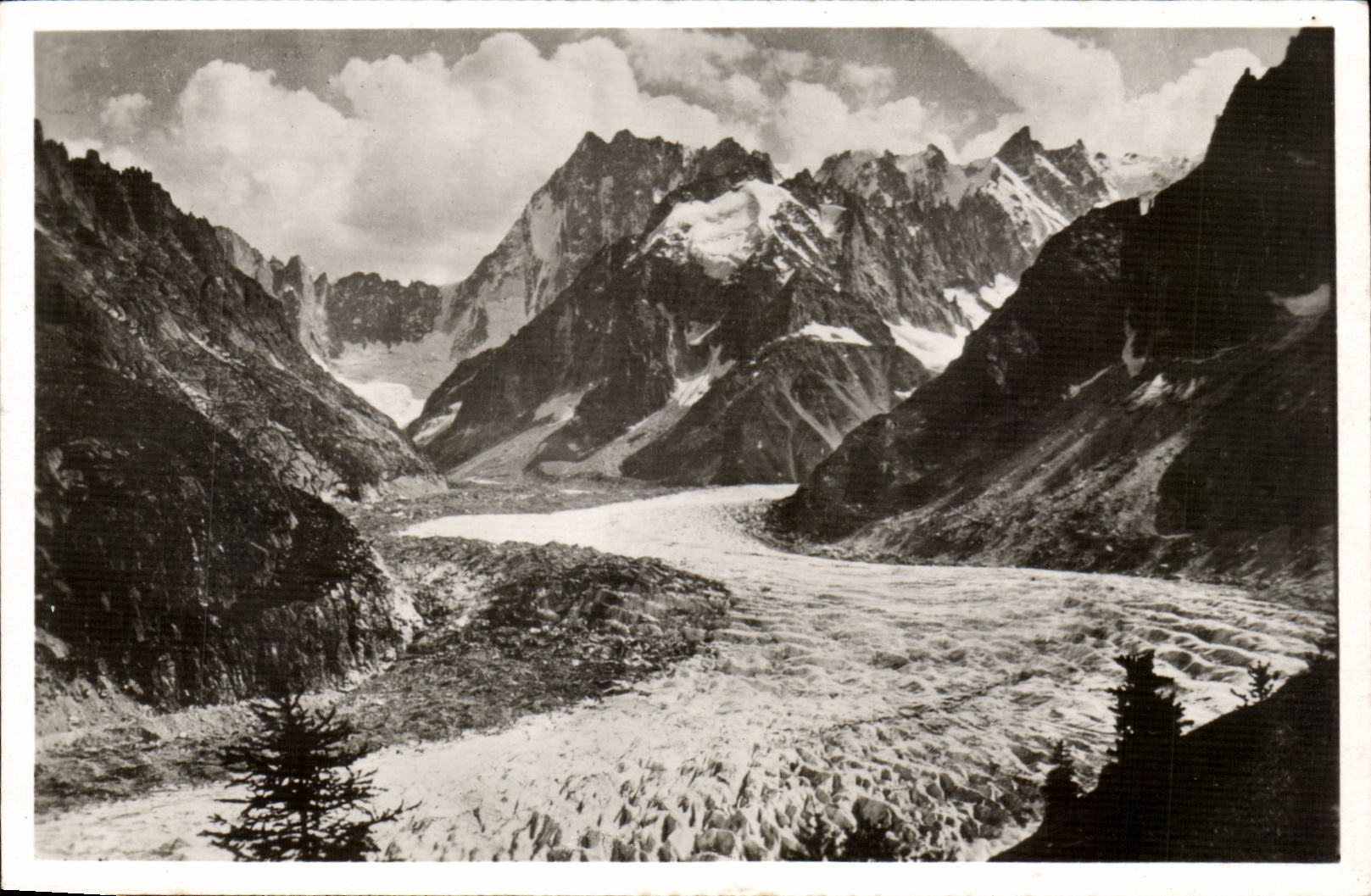 La mer de glace vue de Montenvers — Chamonix — Éditions La Cogne