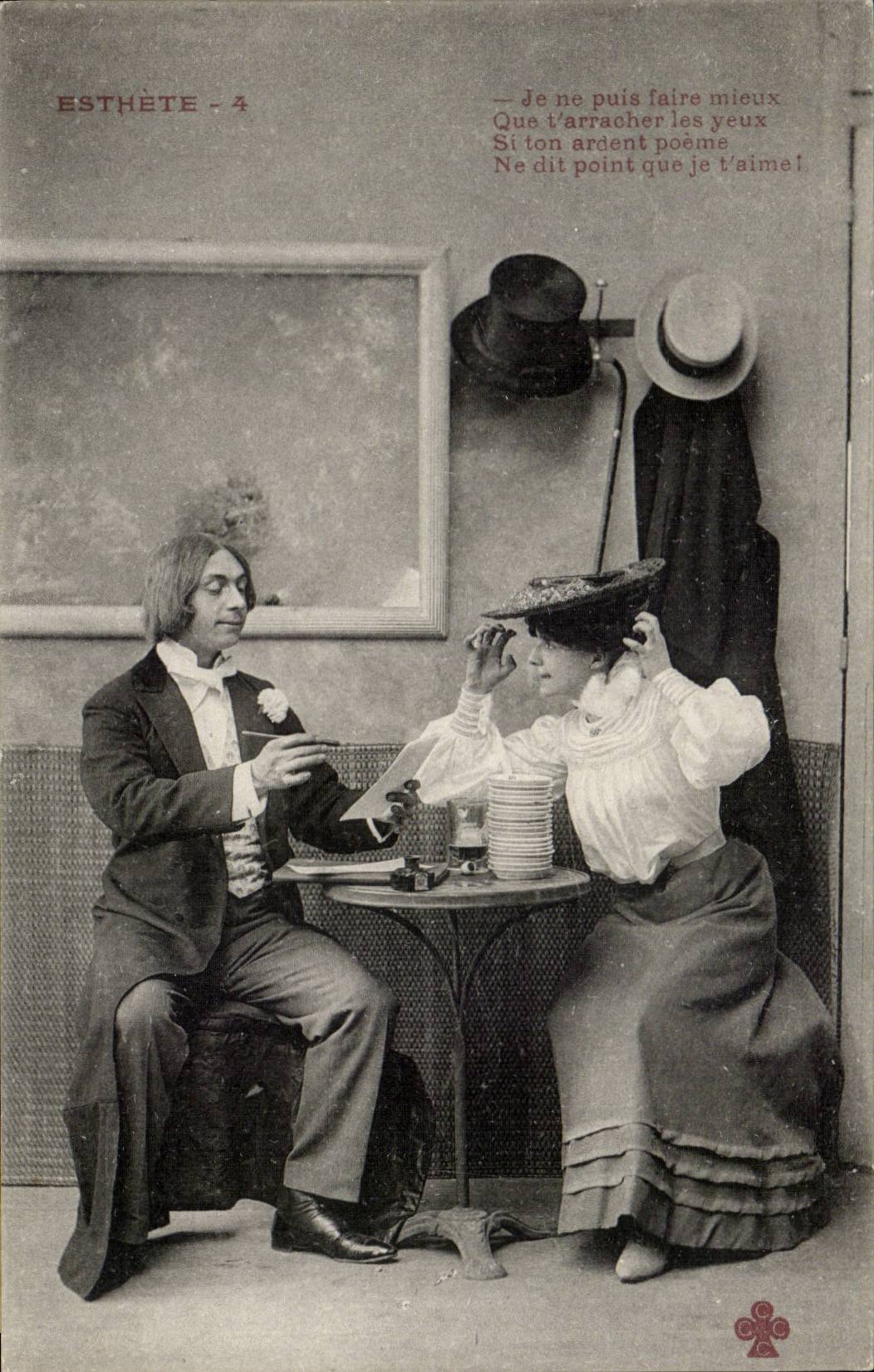 Amoureux et amoureuse à table — Esthète - 4 — Éditeur Esthète