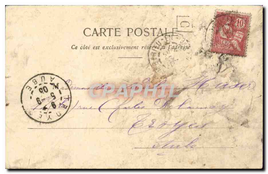 CPA Fantaisie Enfant Ave un verre de picolo je suis d'attaque (Napoleon) — Rückseite