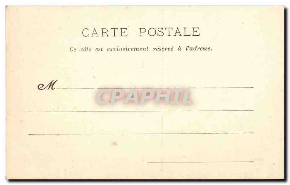 CPA Fantaisie Folklore La Quenouille — Verso