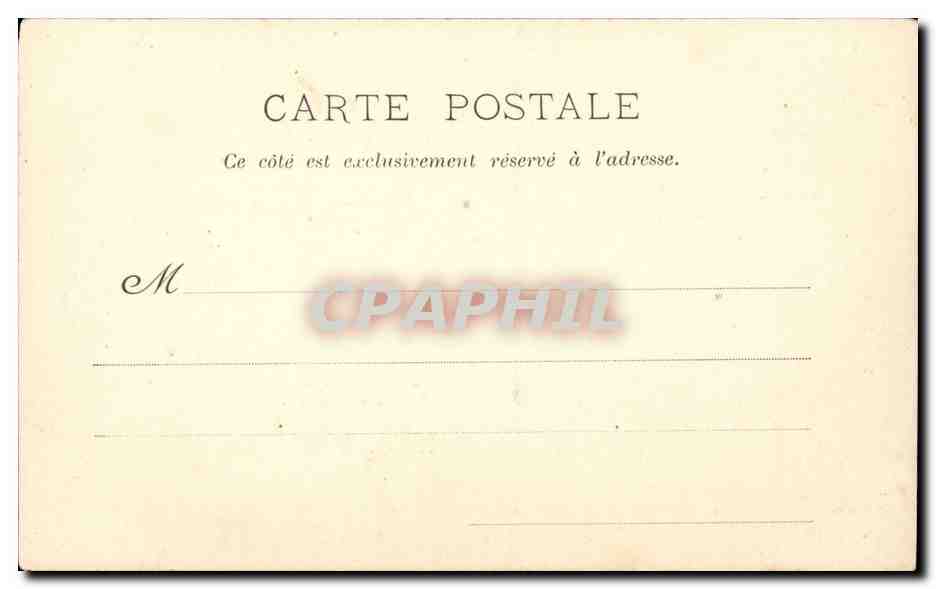 CPA Fantaisie Folklore La Quenouille — Verso