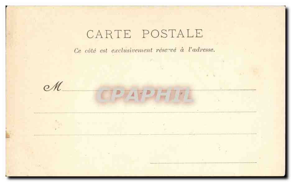 CPA Fantaisie Folklore La Quenouille — Verso
