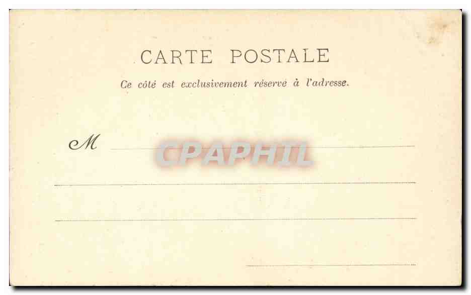 CPA Fantaisie Folklore La Quenouille — Verso