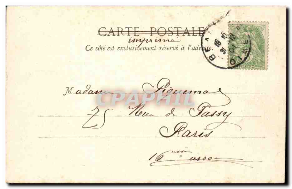 Je porte l'espérance — 1901-1902 — Phototypie A. Bergeret et Cie, Nancy — Reverso