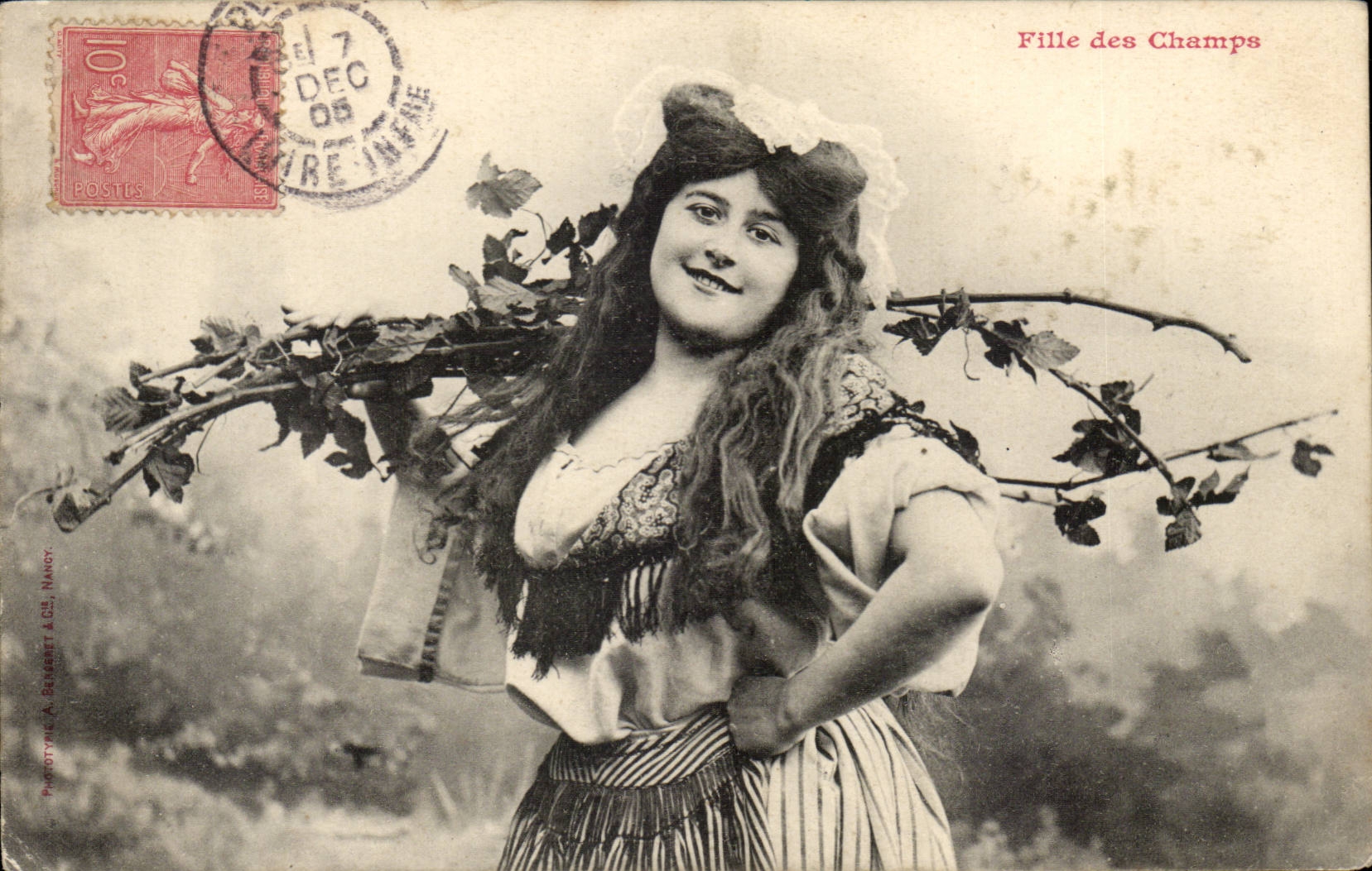 Girl of the Fields — scene photograph — A. Belabert & Cie, Nancy