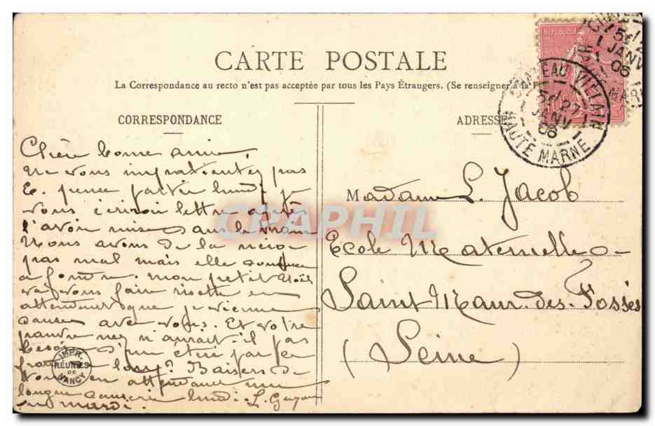 CPA Fantaisie Enfant Noel abandonne ! — Verso