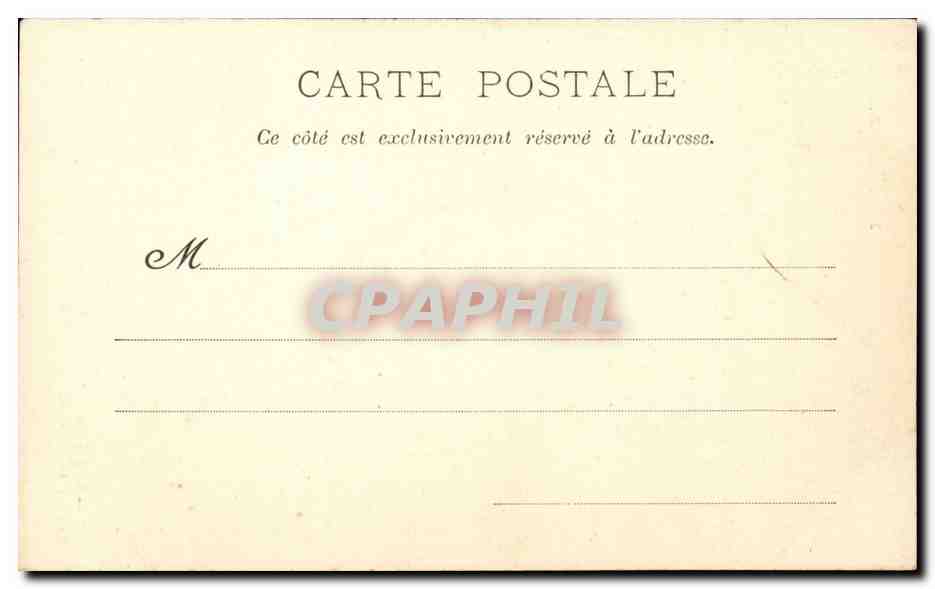 CPA Fantaisie Bebe et le diable (devil) — Verso