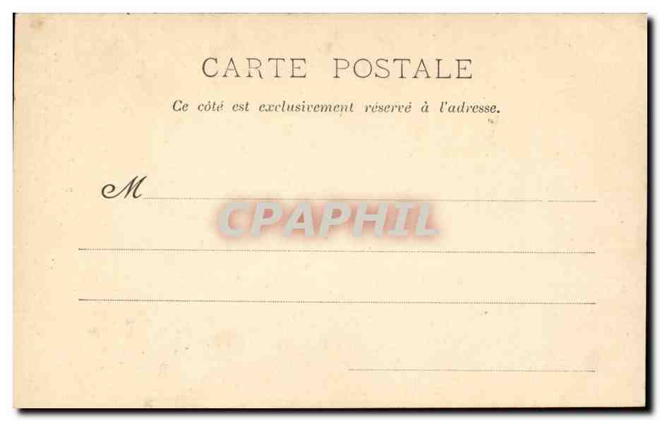 CPA Fantaisie Bebe et le diable (devil) — Verso