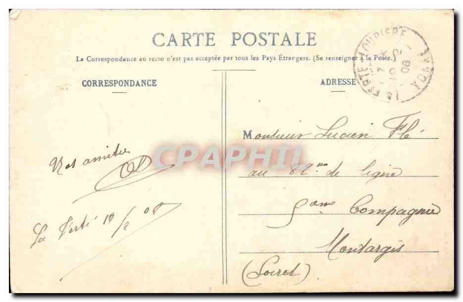 Jeune femme en robe fleurie — avec bouquet — éditeur Phototype A. Beneket & Cie — Reverso