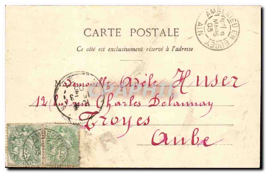 Jeanne d'Arc — Poème et signature — Phototype A. Soppret & Cie, Nancy — Verso