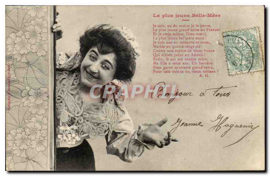 La plus jeune Belle-Mère — poème humoristique — éditeur non visible