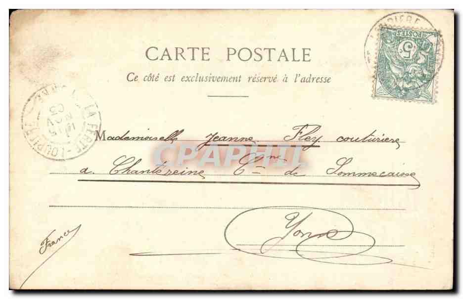 CPA Fantaisie Petits amours (ange angel) — Rückseite