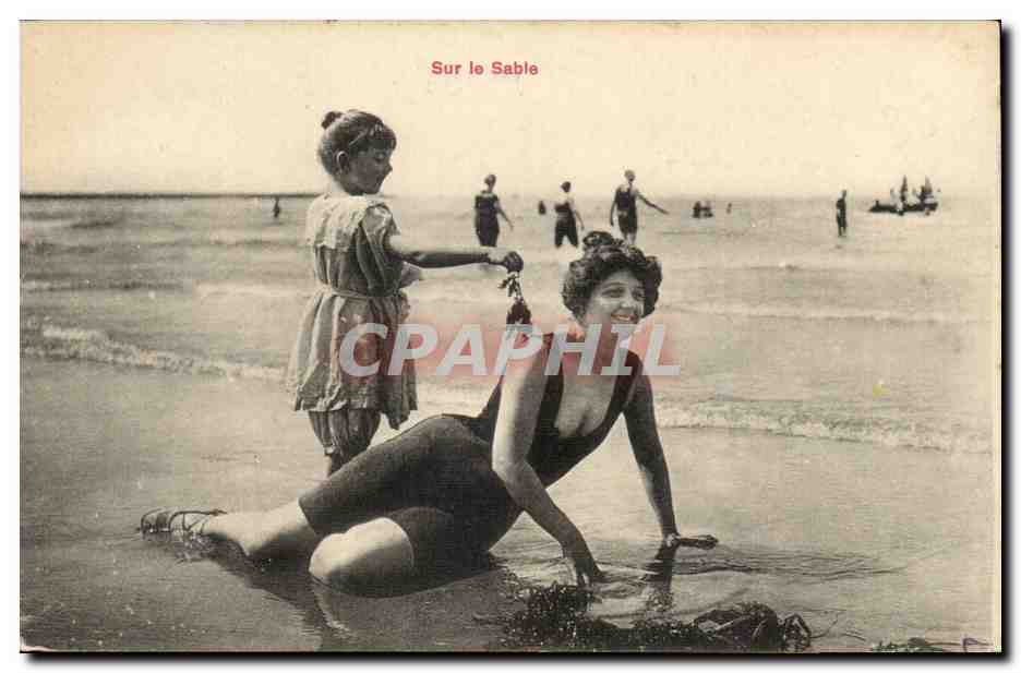 Sur le Sable — plage animée — éditeur non identifié