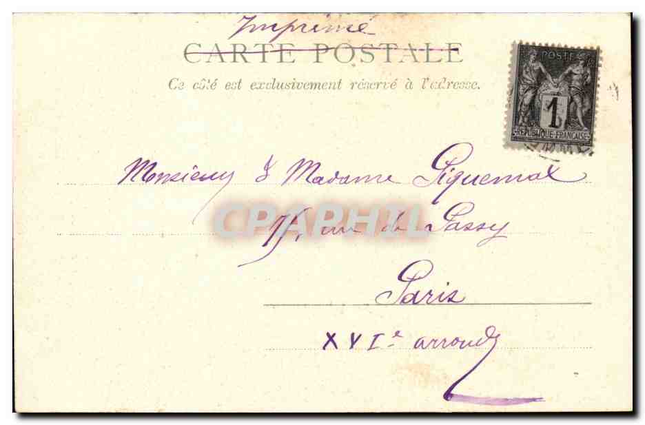Les bains de mer CPA Baigneuse (femme folklore costume) — Verso