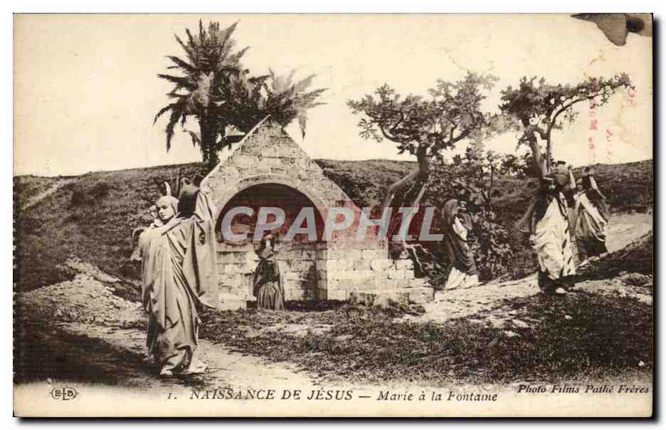 Naissance de Jesus CPA Marie a la fontaine