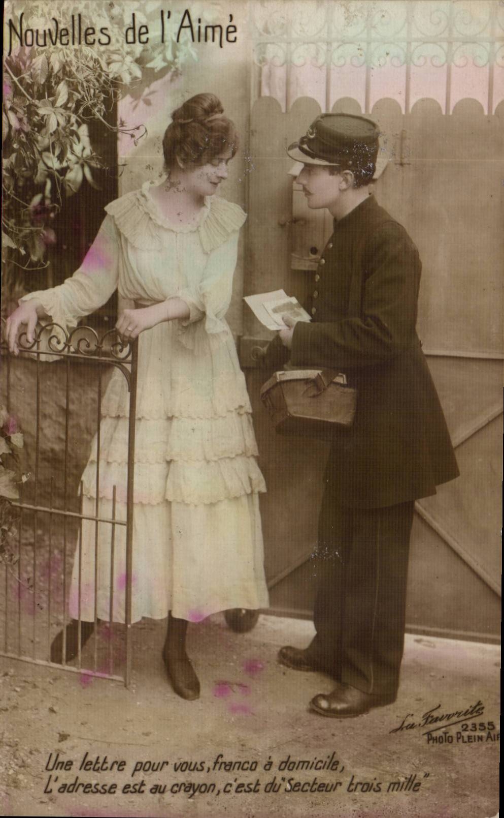 Nouvelles de l'Aimé — Une lettre pour vous, franche à domicile — La Fournil, Photo Plein Air, n°2355