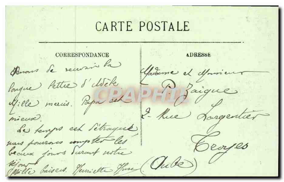 Le Mont-Dore — L'Établissement Thermal — Source Madeleine — LL. — N° 198 — Verso