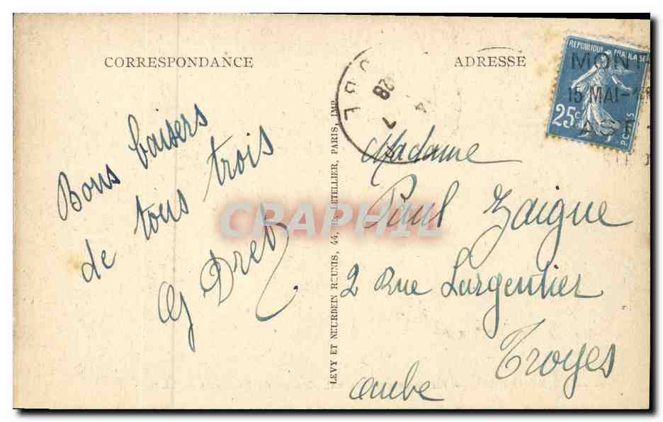 Le Mont-Dore — Établissement Thermal. Groupe de Baigneurs — LL — Reverso