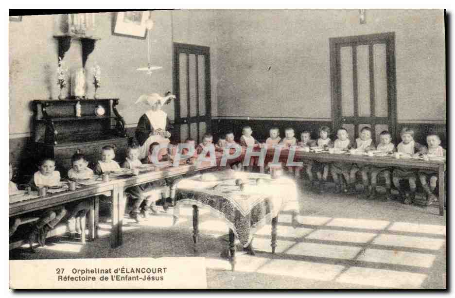CPA Orphelinat d'Elancourt Refectoire de l'enfant Jesus (enfants) TOP