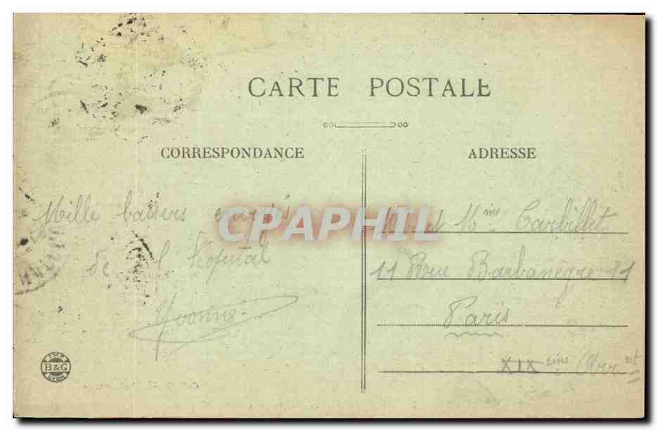 CPA Chateauroux Hopital militaire et militaire Salle d'operations (sante hospital) — Verso