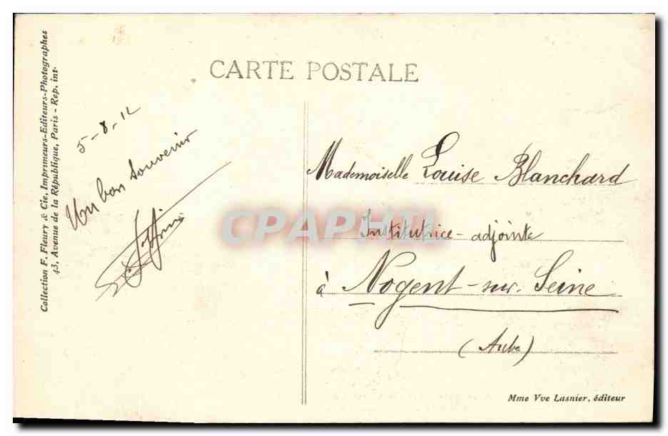 CPA Ecole normal de gymnastique et d'escrime de Joinville Redoute de la Faisanderie Assaut du portique — Back