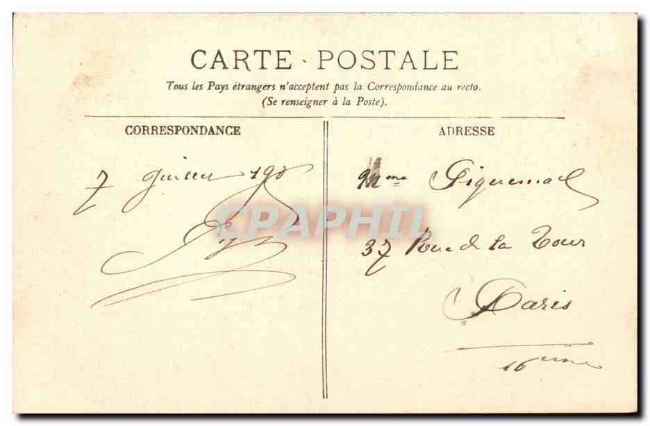 CPA Solistes de la musique de la garde republicaine (musiciens) — Verso