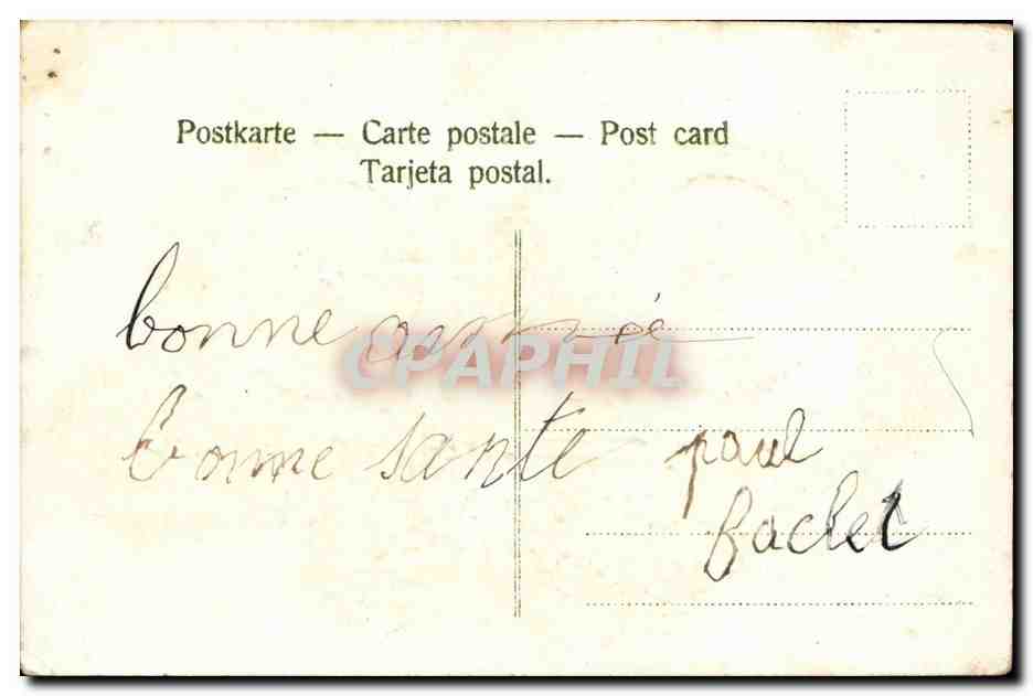 Bicyclette décorée de fleurs — Bonne année — CPAPHIL — Verso