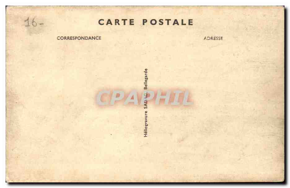 Cognac CPA Chargement des gabares devant l'etablissement Hennessy  — Rückseite