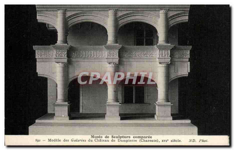 Musee de sculpture comparee CPA Modele des galeries du chateau de Dampierre