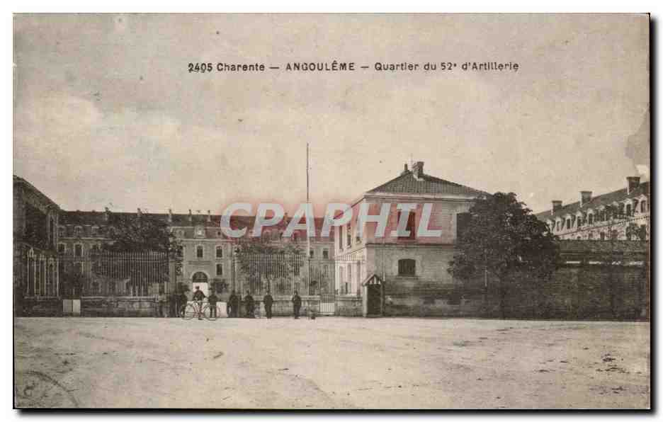 Angoulême — Viertel des 52. Artillerie-Regiments — F. Braun, Foto. Verlag G.O. Royan