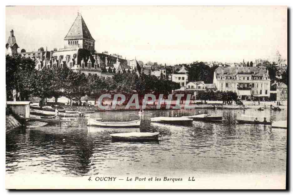 Suisse - Schweiz - Ouchy - Le Port d et les barques - environs lausanne - CPA 
