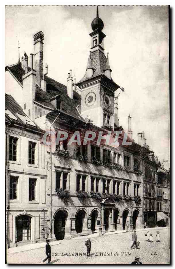 Suisse - Schweiz - Lausanne - L'Hotel de Ville - CPA 
