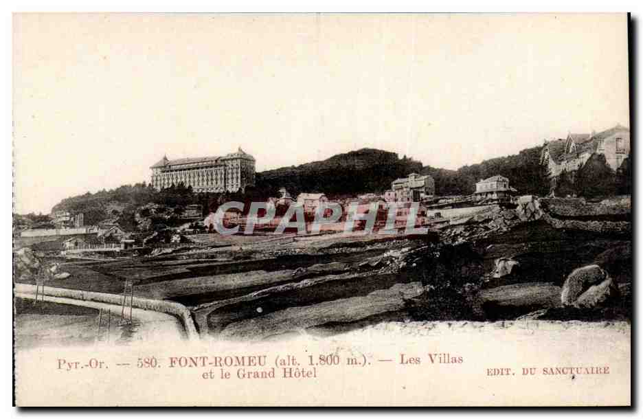 Font Romeu - Les Villas et le Grand Hotel - CPA 