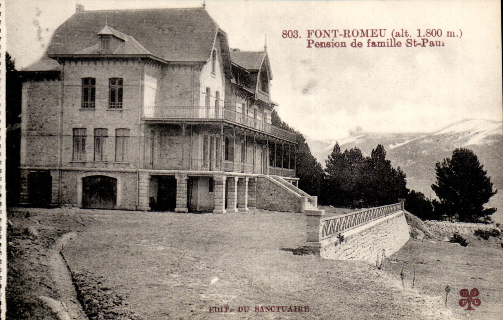 Font Romeu - Pension de la Famille Saint Paul - CPA 